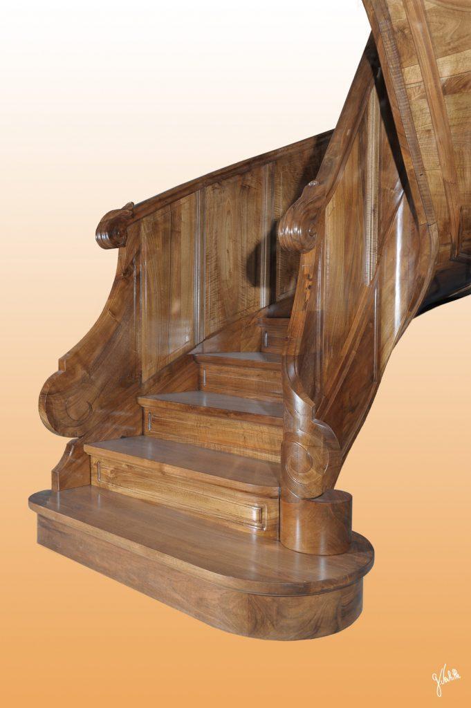 menuisier escalier en bois photographe maitre artisanat d'art Germain Verhille Marseille