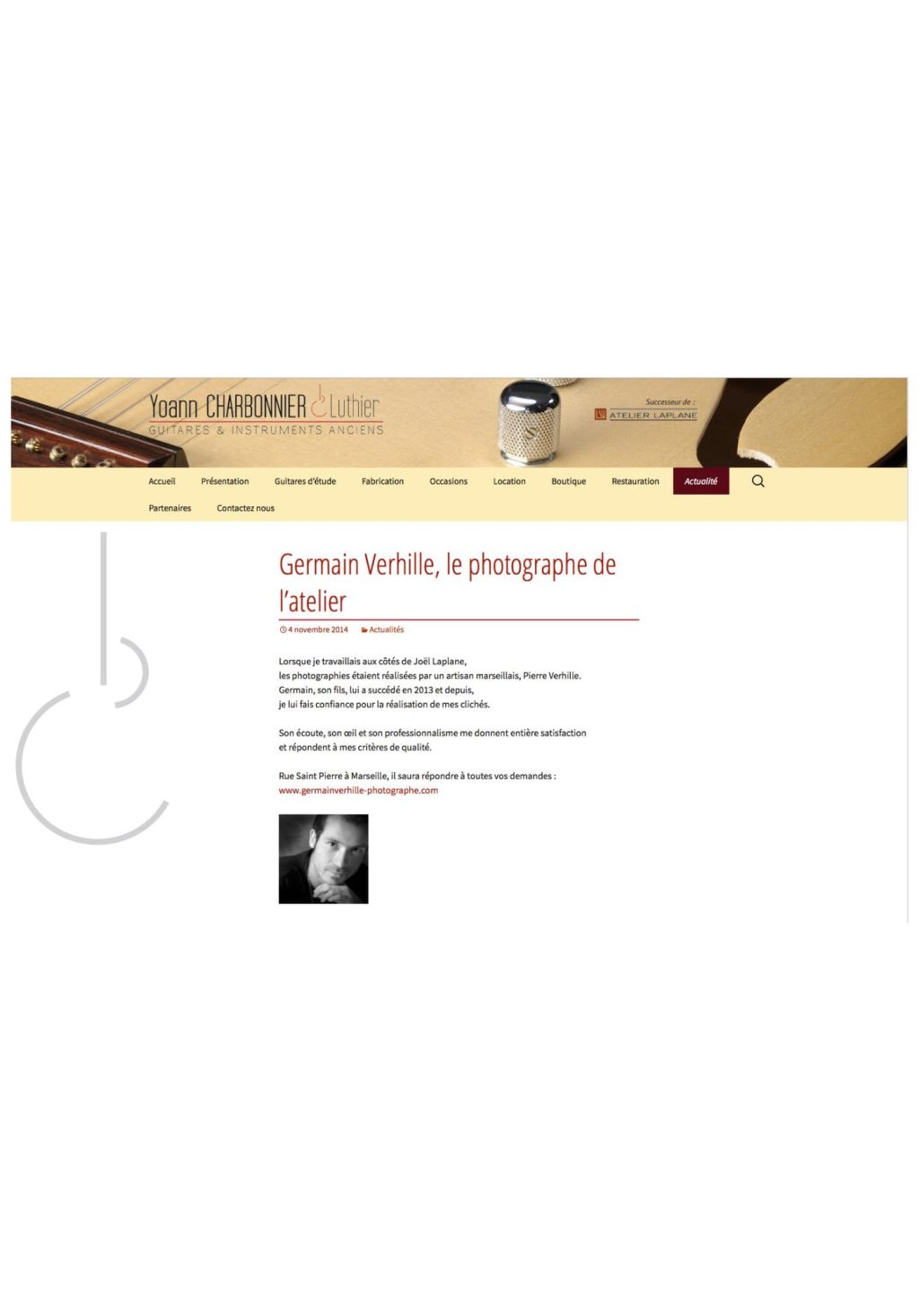Germain Verhille Photographe Marseille
